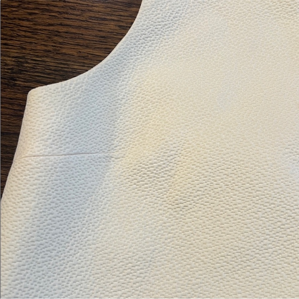 Ann Mashburn cream tunic top large - Picture 2 of 4
